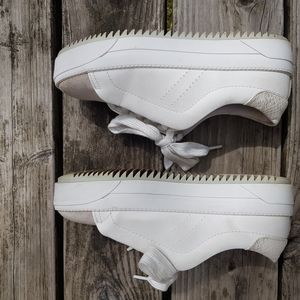 Zara TRF white platform sneakers